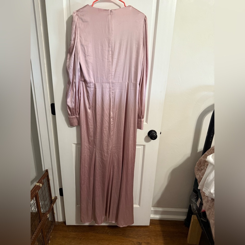 Ieena by Mac Duggal Ruched Bishop Sleeve Gown NEW - Picture 12 of 14